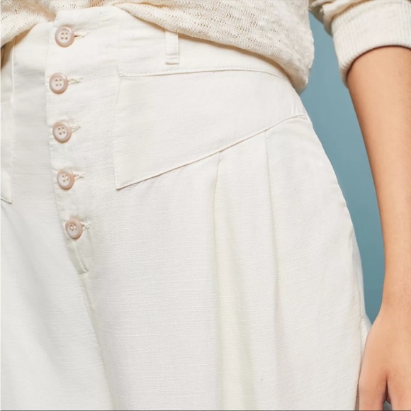 Anthropologie Oceanside Cropped wideleg pants - Picture 3 of 11